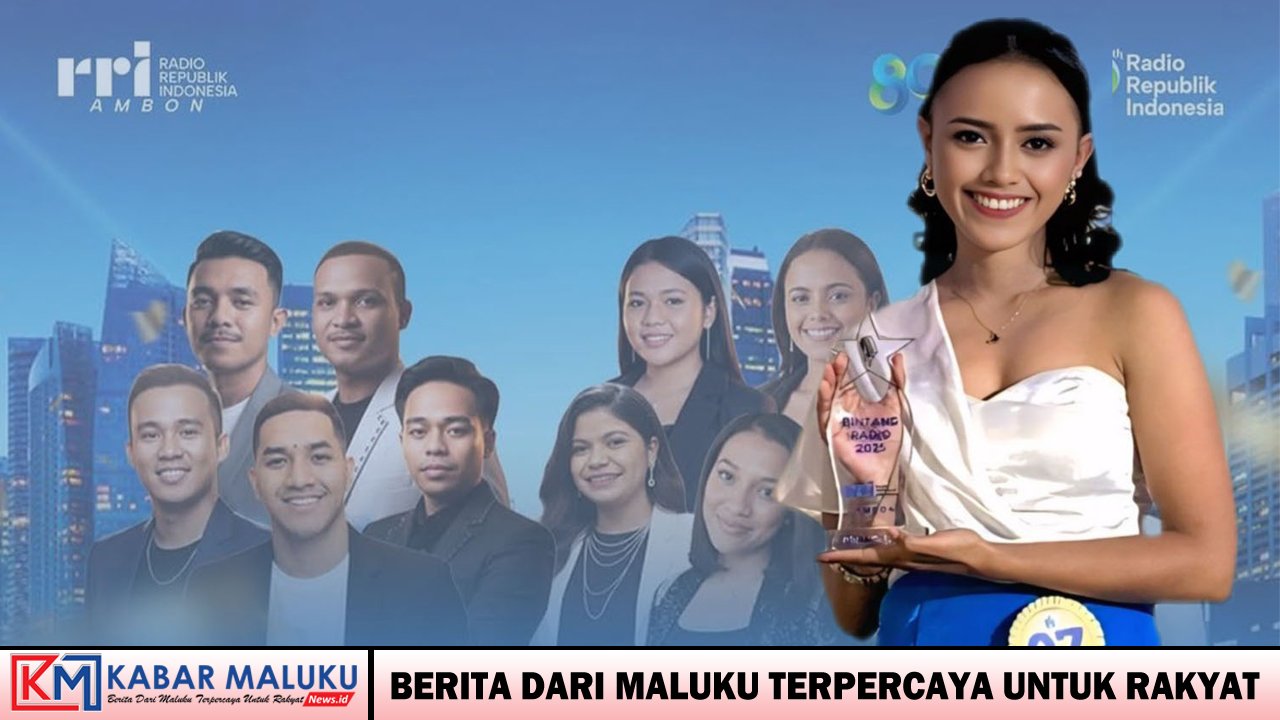 Stella Marcelina Joice Kaya Sabet Juara 1 Putri Bintang Radio Indonesia Ambon 2025